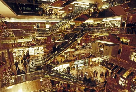 Pretentious atrium of Trump Tower