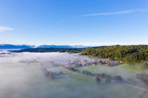 Ground fog over Eurasburg