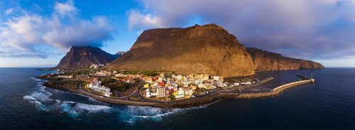 Panorama in the evening light