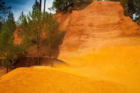 Ochre cliffs near Roussillon