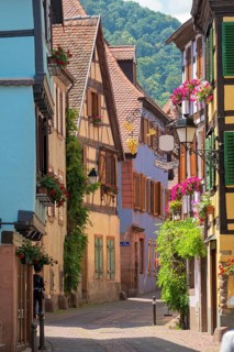 Alley with historic houses