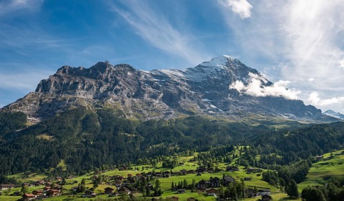 Massif of the Eiger with Eiger north face