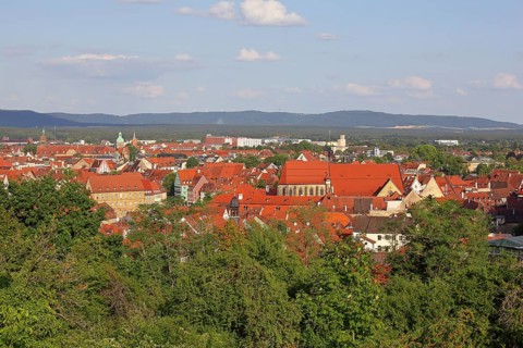 View from the garden of the Neue Residenz to Bamberg