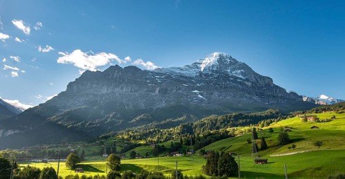 Massif of the Eiger with Eiger north face