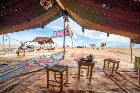 Inside of Bedoiun tent
