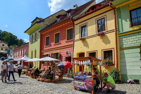 St. Scarii in the old town of Sighisoara
