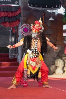 Dancer with Balinese mask