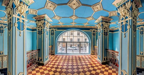 Entrance to residential building