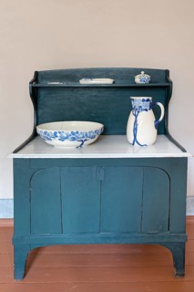 Washstand with washbowl and jug