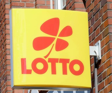 Sign with logo Lotto