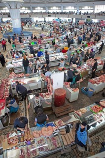 Choru-Bazaar meat market