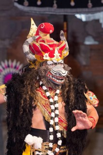Dancer with Balinese mask