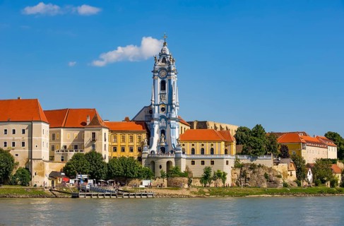 Baroque church of the monastery Duernstein an der Donau