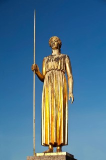 Bronze sculpture Pallas Athene