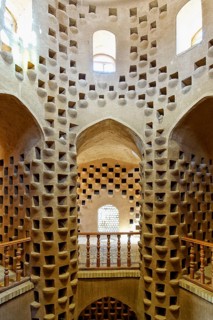 Interior of a traditional pigeon tower