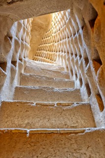 Interior of a traditional pigeon tower
