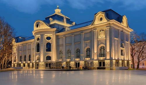 Latvian National Museum of Art by Night