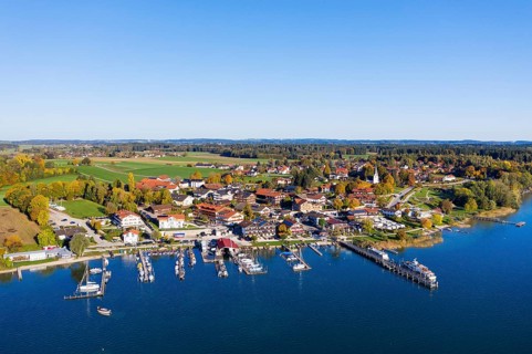 View of Gstadt am Chiemsee