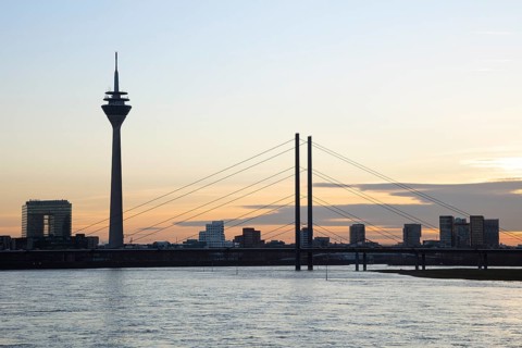 Rhine with City Gate