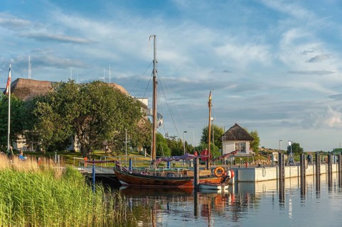 Bastion with Hotel Solthus am See on the Baaber Bek connecting canal