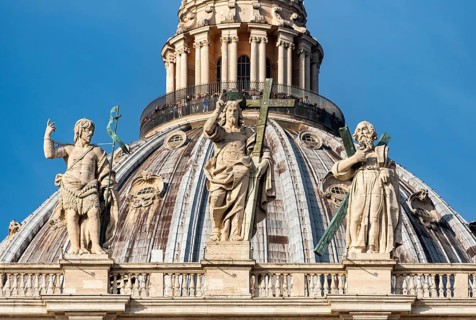 Statues of saints John the Baptist