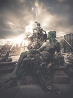 Neptun fountain at Alexanderplatz square