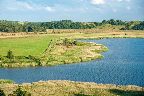 Landscape at the mouth of the connecting canal Baaber Bek