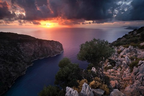 Sunset over the Butterfly Valley