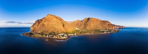 Panorama of Valle Gran Rey with La Playa and Vueltas
