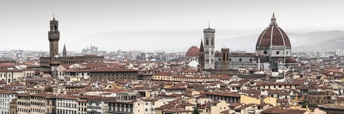 View of Florence with Palazzo Vecchio and Santa Maria del Fiore