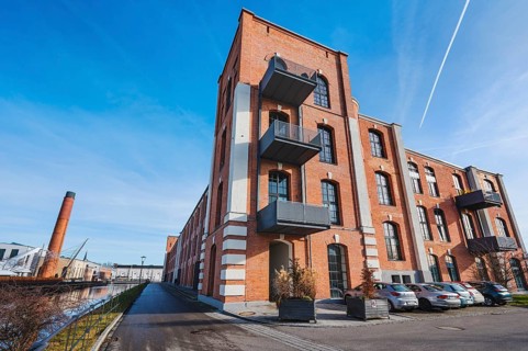 Brick facade