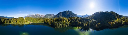 360 degree panorama of the Freibergsee