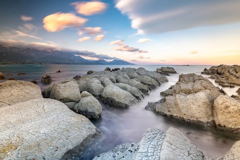 Rocky coast on the Kaikoura Peninsula