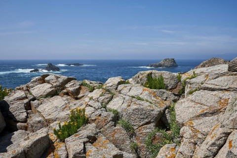Coastal landscape off Little Sark Island