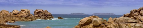 Pink granite coast