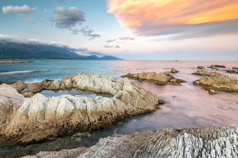 Rocky coast on the Kaikoura Peninsula