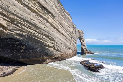 Cliff with rock arch