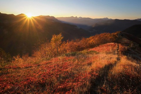 Sunset Albanian Alps