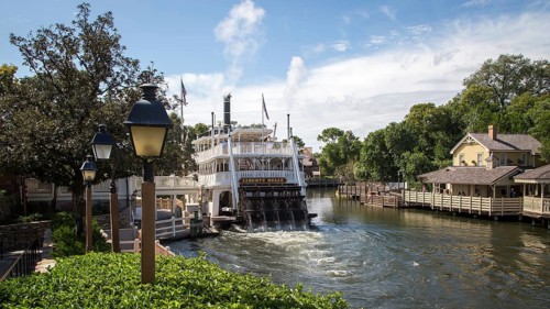 Paddle steamer at the Magic Kingdom theme park