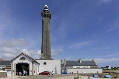 Hangar of the lifeboat Papa Poydenot and Phare d'Eckmuehl