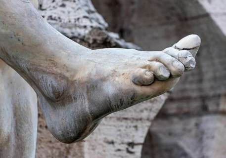 Close-up of sculpture