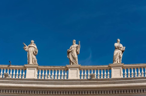 Statues of Saints Bernard