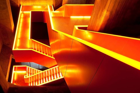 Main staircase of a former raw coal bunker