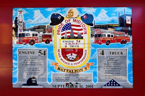 The fire department of the 9th Battalion commemorates 9/11