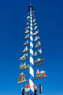 Maypole with guild sign