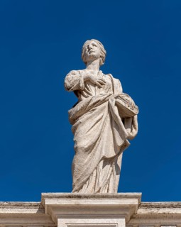 Statue of St. Macrina on Bernini colonnades