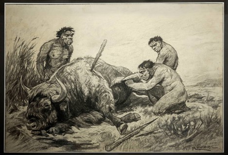 Charcoal drawing by F.Roubal 1930