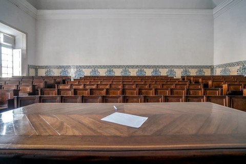 Empty auditorium in University of Coimbra