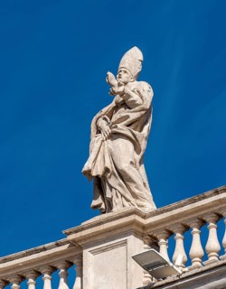 Statue of St. Remigius on Bernini colonnades