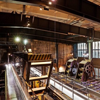 Interior view of the coal washing plant
